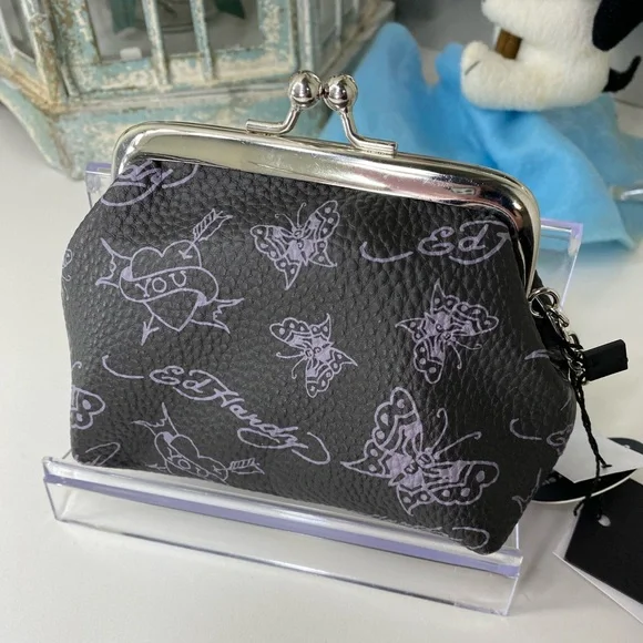 Ed Hardy Coin Pouch with Tiger - Picture 4 of 5